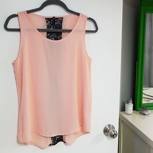 Pink Lace Tank